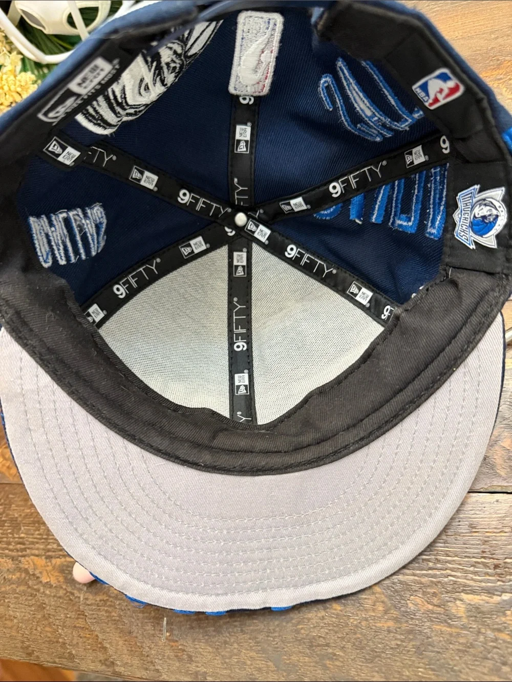NBA Dallas Mavericks Novelty Snapback Hat - Multi-Print Embroidery GUC 🏀 🧡🔥🏀🧡🔥